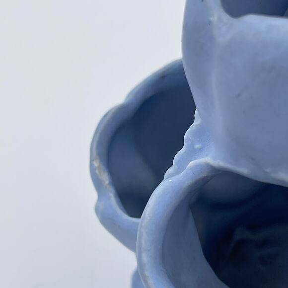 Niloak Art Deco Blue Tulip Vase - Picture 10 of 15